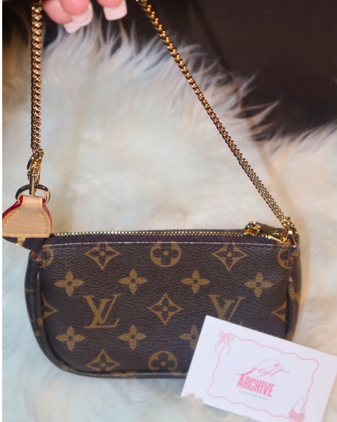 LV Brown Mini Pochette Bag